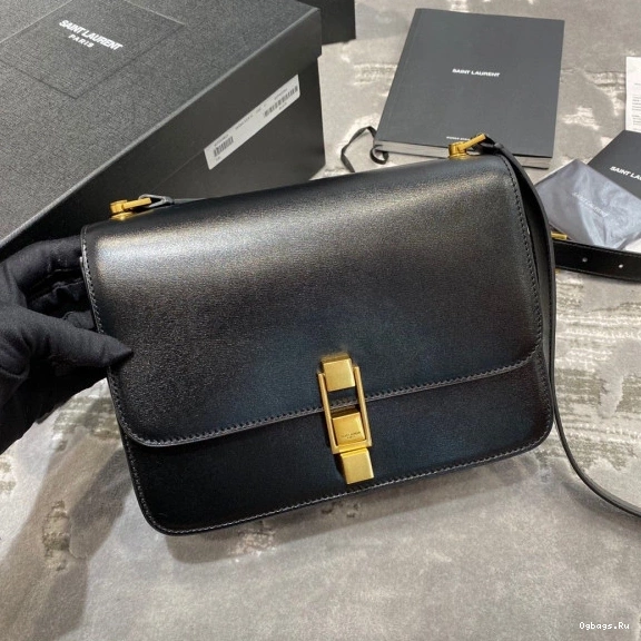 IN CARRE YSL LOULOU LEATHER SATCHEL SMOOTH 0820